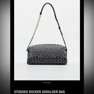 Zara | Bags | Zara Studded Rocker Shoulder Bag | Poshmark
